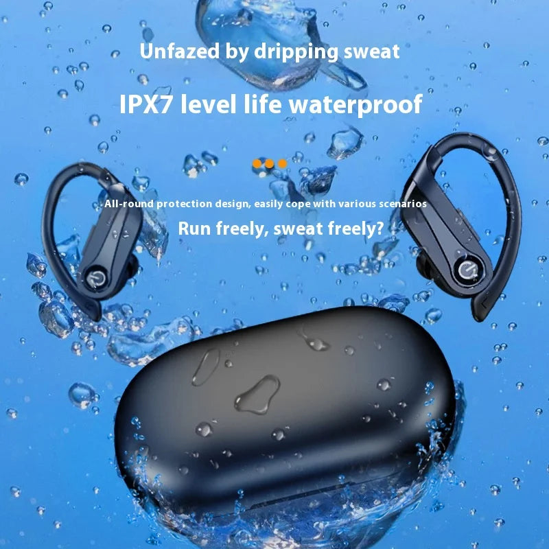 Wireless Bluetooth Earphones with High Battery Capacity, Noise Reduction, and Long Battery Life for Sports Bluetooth Headphones