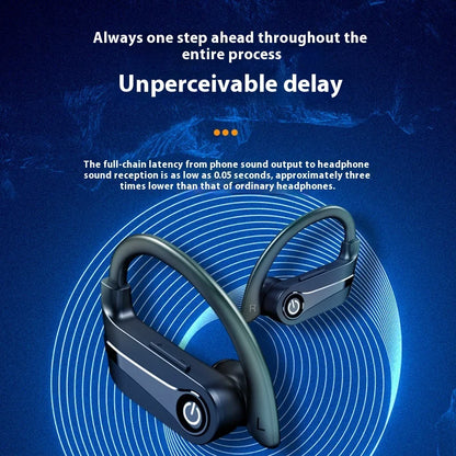 Wireless Bluetooth Earphones with High Battery Capacity, Noise Reduction, and Long Battery Life for Sports Bluetooth Headphones
