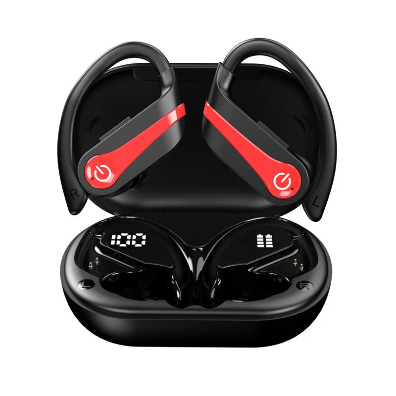 Wireless Bluetooth Earphones with High Battery Capacity, Noise Reduction, and Long Battery Life for Sports Bluetooth Headphones